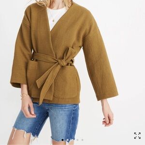 Madewell Texture + Thread tie cardigsn